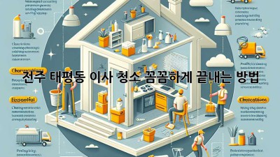 전주 태평동 이사 청소, 꼼꼼하게 끝내는 방법! ✨